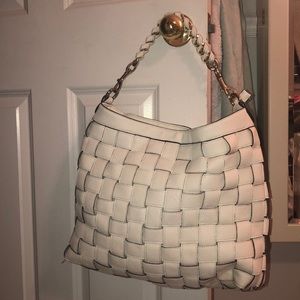 NWOT Sondra Roberts White Leather Bag